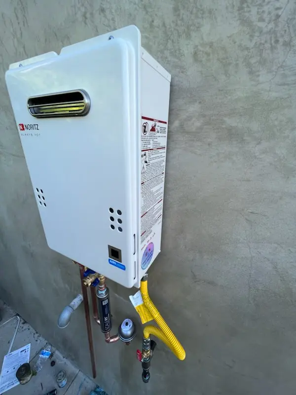 Tankless water heater installation for Harford Commons homes